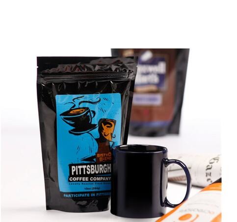 Customoized Full Printed aluminum foil drip coffee Plastic Zipper Bag with valve