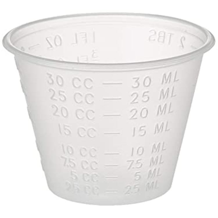 Medical Disposable Plastic Measuring Medicine Cups with Clearly Scale