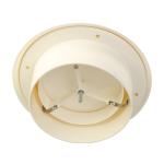 White Plastic 100-150mm Mass HVAC Air Exhaust/Supply Vent for Air Duct OEM/ODM
