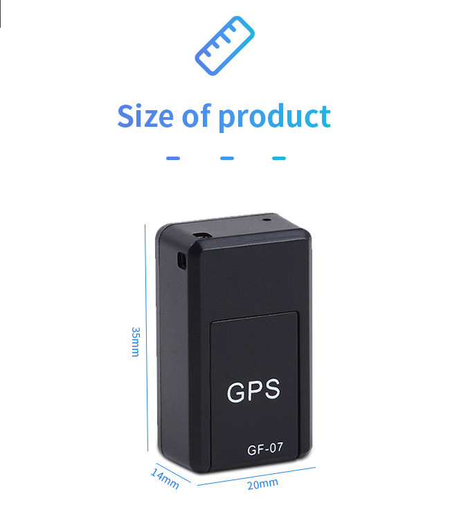 GF07 Car GPS Locator Elderly Children Anti Loss Magnetic GPS Tracker For Car Real Time
