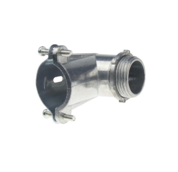 Concrete Tight Flexible Metal Conduit Connectors , Electrical Conduit Accessorie