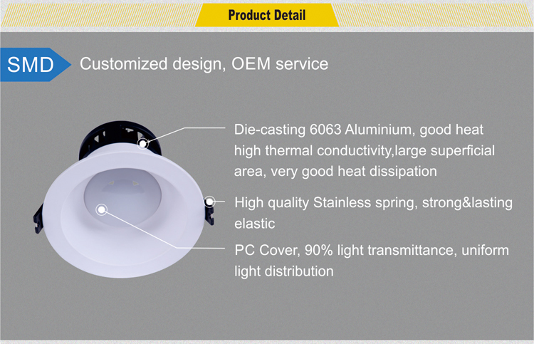 SMD 9w LED downlight wholesale