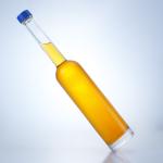 Clear Flint Glass Collar 500ml Long-neck Bottle for Gin Rum Champagne Brandy