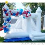 Outdoor Commercial Inflatable Bounce House With Slide For Toddlers Soft Play