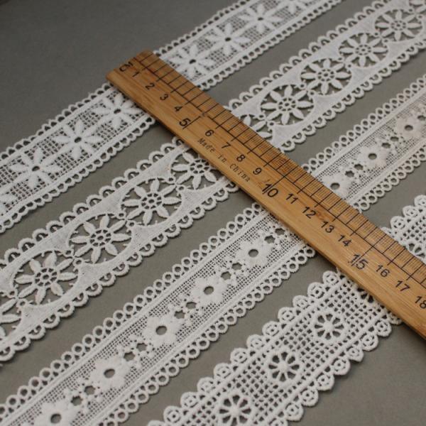 Quality White Floral Polyester Guipure Lace For Skirts Hats for sale