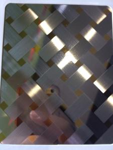 China manufacturer 3D combination craft mirror hairline stainless steel sheets in foshan