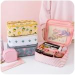 Large Capacity Cute Cartoon Waterproof Polyester Makeup Organizer Bag