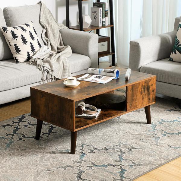 Rustic Wood Coffee Table, Living Room Coffee Table, Cocktail Table, Small Coffee