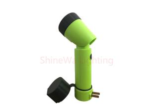 Wholesale Green High Power Flashlight IP64 Weatherproof Rechargeable Muti Funtion from china suppliers