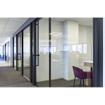Suspended Sliding Aluminum Frame Glass Partition Wall Soundproof