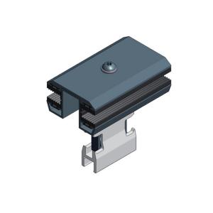 Wholesale 35/40/45/50mm Aluminum 6063-T5 Metal Roof Solar Panel Clamps For Frameless PV Module Mounting Structures from china suppliers