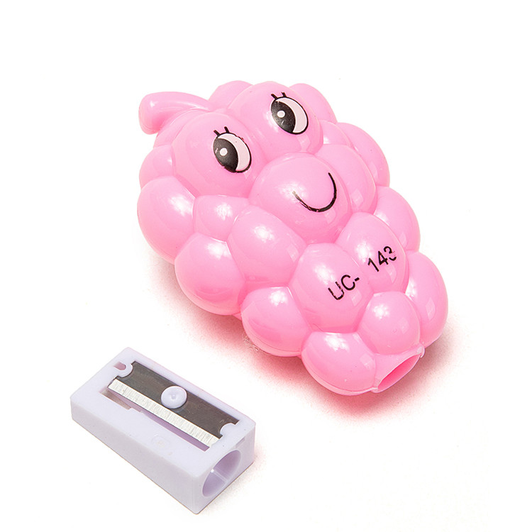 Colorful Smile Fruit Grape Art Pencil Sharpener Baby Toy