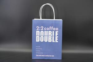 Wholesale Sturdy Kraft Custom Printed Paper Bags For Grocery Shopping eco friendly from china suppliers