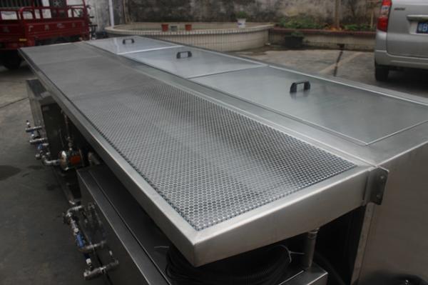 Quality Stainless Steel Ultrasonic Blind Cleaning Equipment Energy Saving With Two Tanks for sale