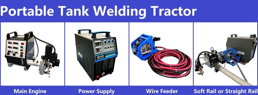 High Accuracy Straight Rails and Flexible Rail Orbital Welding Portable Welding Machine Tank Welding Machine