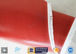 Wholesale 80g Single Side Silicone Coated Fiberglass Fabric Red Color Non - Flammable E-Glass Fiber from china suppliers