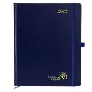Wholesale Leatherette Hardcover Student Weekly Planner Navy Blue Custom Color from china suppliers