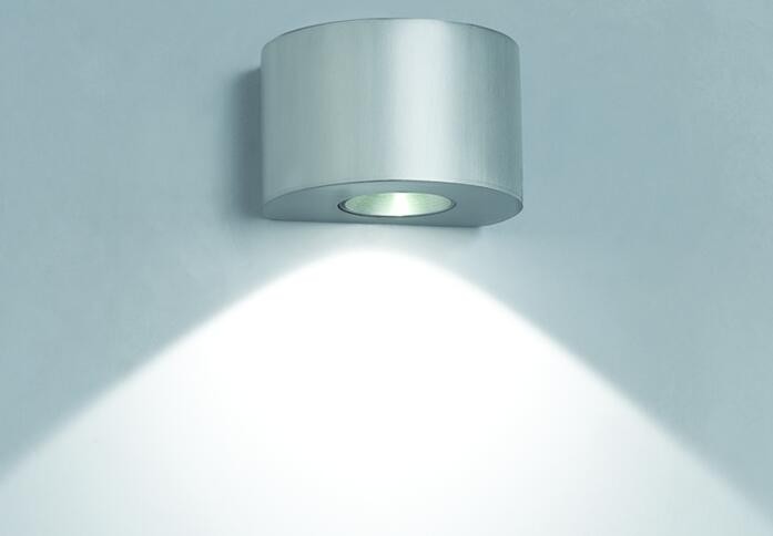 1 * 3W Round Led Wall Lights LED Residential Lighting 50000hours 2700 - 3000K