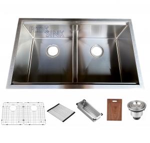 Wholesale Workstation Double 50/50 Undermount Kitchen Sink For Apartment from china suppliers