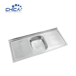 China making art stainless steel single bowl kitchen sink with wing technology advanced sink Improve your quality of life on sale