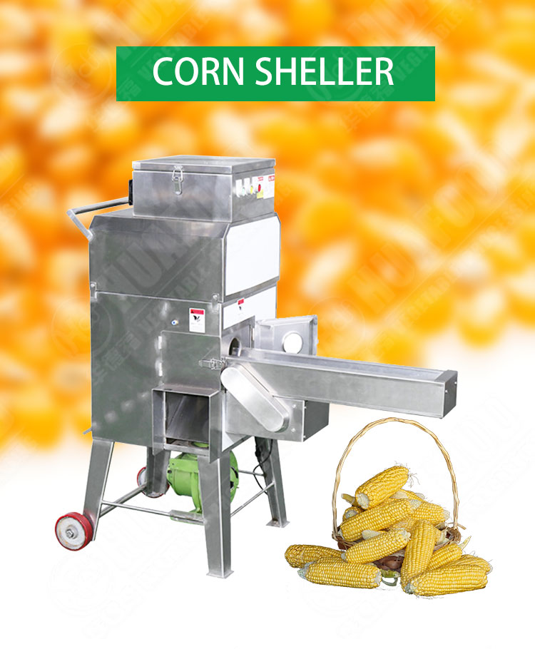 Electric Chain Fruit Vegetable Processing Equipment Sweet Rice Thresher