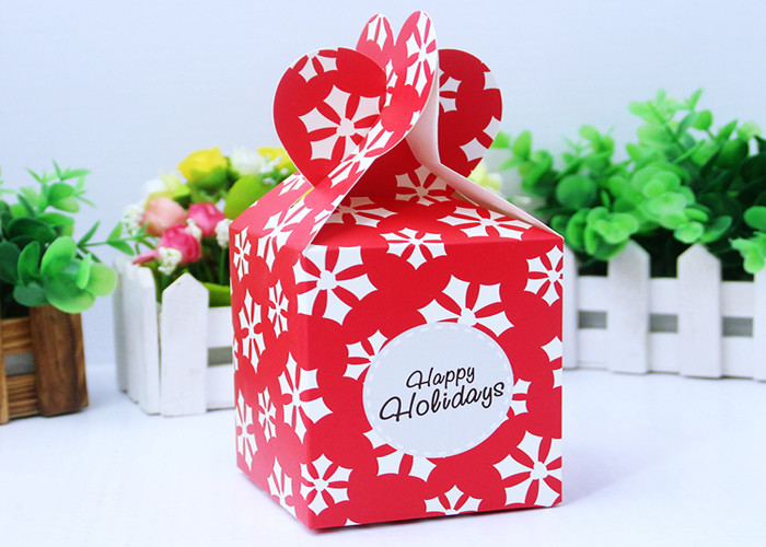 Especial Shape Printed Presentation Boxes , Apple Gift Box For Christmas Eve