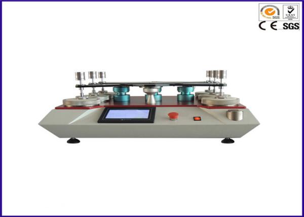 Four Heads Wear Resistance Abrasion Textile Testing Equipment , Pilling