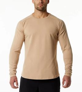 Wholesale Factory Custom Logo Men′s Fitted Long Sleeve 94% Cotton 6% Elasticity Custom Logo Shirt from china suppliers