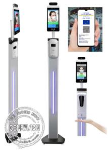 Wholesale 8&quot; EU Health Code Scanner Facial Recognition Thermometer Body Temperature Measurement Kiosk from china suppliers