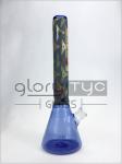 Mushroom Decal Glass Beaker Water Pipe W Ice Catcher 14inch 18mm Bowl