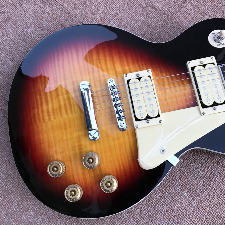 New style LP Slash electric guitar, Flame Maple Top, Rosewood Fingerboard electric guitar, Free shipping