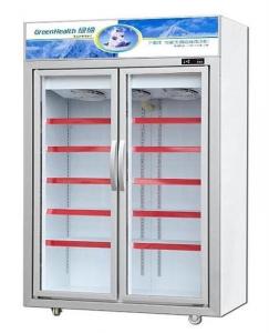 China -18 ~ -22 ℃ Commercial Double Glass Door Freezer For Supermarket on sale