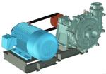 Electric 37kw 576.0m3/h Sewage Slurry Mud Pump Low Abrasion