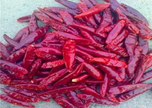China Edible Tianjin Red Chiles New Crop Stemmed Dried Arbol Chili Peppers on sale