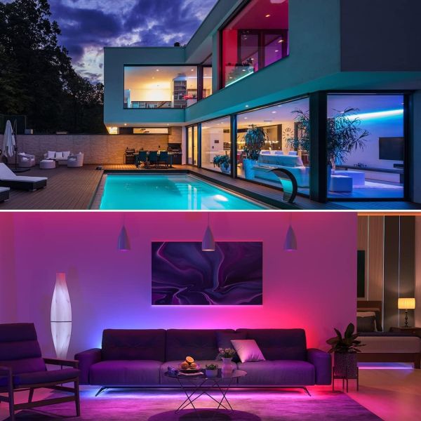 0.15kg 840leds 12mm wide RGBCCT DC24V COB led strip light for decorative purposes 3