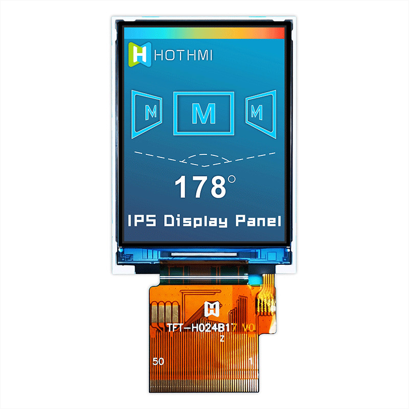 2.4 Inch 240x320 SPI TFT Module , IC ST7789 Sunlight Readable LCD TFT-H024B17QVIST6N50
