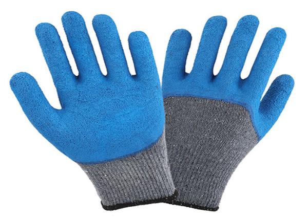 Anti Slip Warm Winter Work Gloves , Latex Rubber Coated Waterproof Winter Work