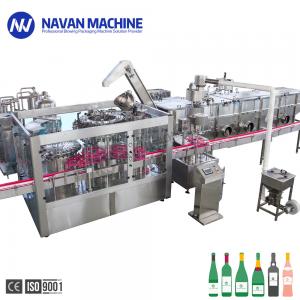 China 8000-9000BPH Small Glass Bottle With Aluminum Cap Washing Filling Capping Machine on sale