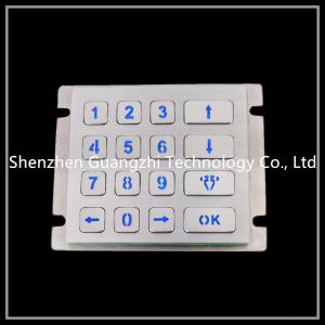 China Atm Vandal Proof Keyboard , 4 * 4 Matrix Type Cash Machine Number Pad on sale