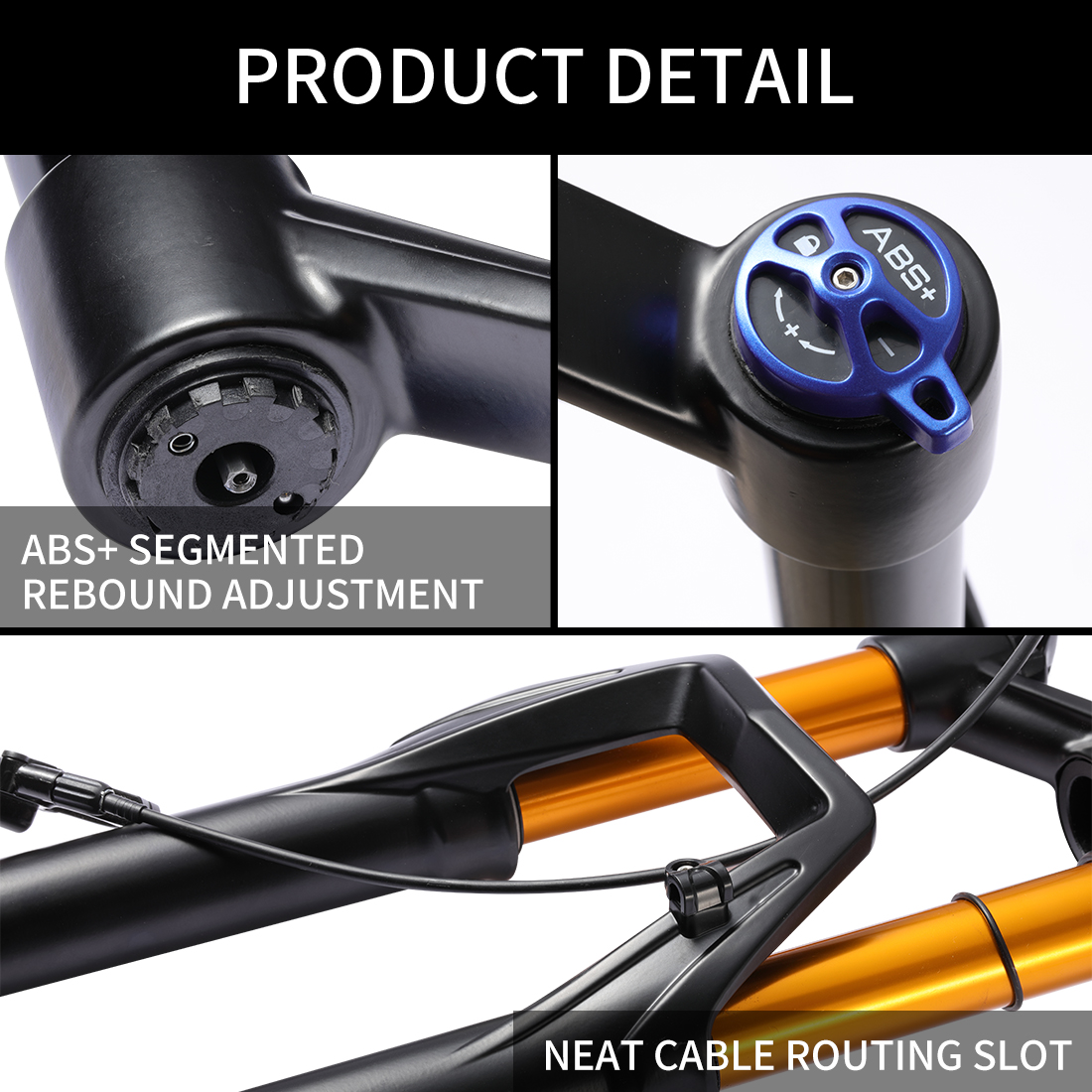 KOOTU 27.5'' 29'' mtb cycle front suspension forks Fit For Disc Brake