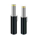304 Stainless Hydraulic Retractable Bollards Automatic Rising Electric