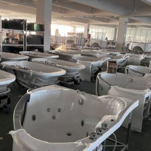 Wholesale Corner Drop In Soaking Jacuzzi Bathtubs Acrylic Whirlpool For Hotels Villa from china suppliers