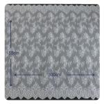 Eco friendly Dyeing Fabric , Flora Bridal Chantilly Nylon Lace With Nylon