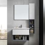 Customized PVC Woodgrain 72 Inch Bathroom Vanity cabinets ODM