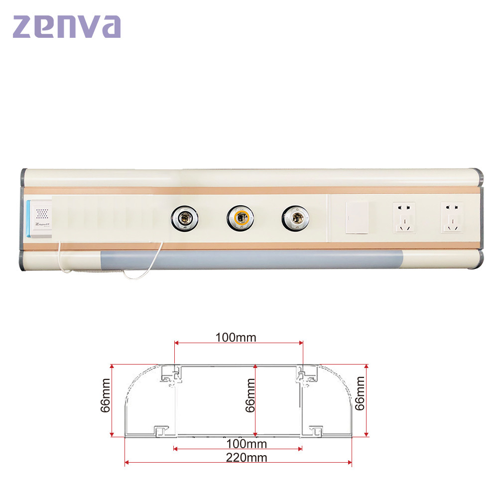 Aluminum Alloy Patient Bed Head Unit For Hospital Medical ICU Room