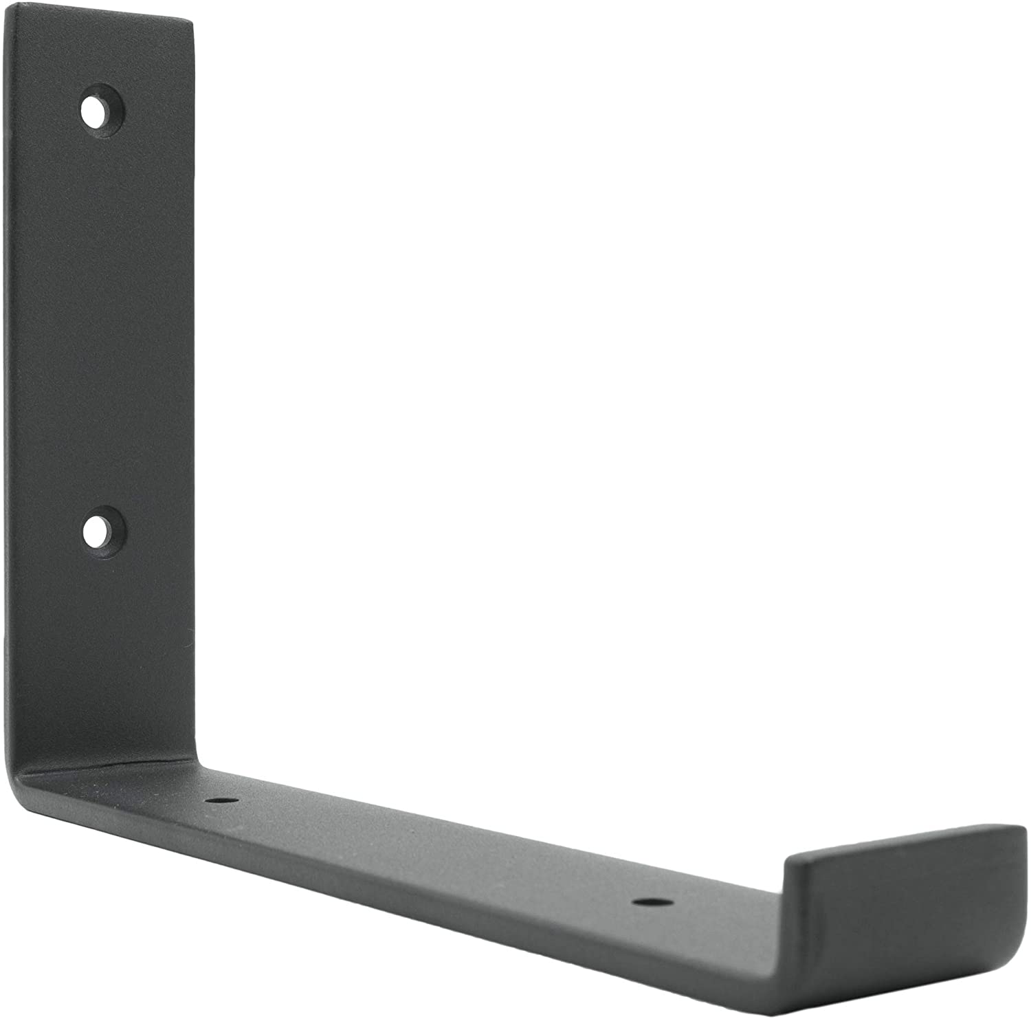 DIY Floating Shelf Stainless Steel J Brackets with Lip Wall Mounting Metal Shelf Supports