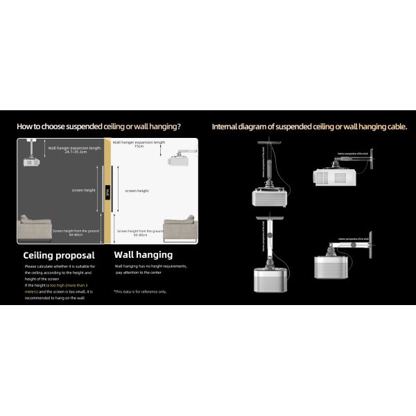 Lift Projector Ceiling Mount 15KG - 20KG Loading Weight Universal Projector Brackets