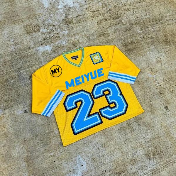 Custom Jersey Tshirt Print Logo Manufacturer Oversized Cropped Tee Top Football
