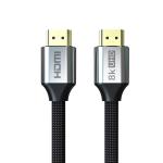 Braided 60Hz 48Gbps 30AWG 8K HDMI Cable 6ft Black Color