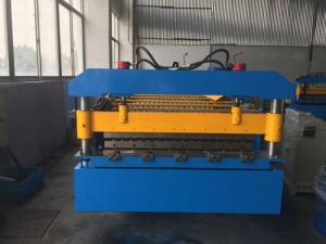 Wholesale Manual Decoiler Roof Panel Roll Forming Machine 5.5kw Motor Power YX14-74-888 from china suppliers